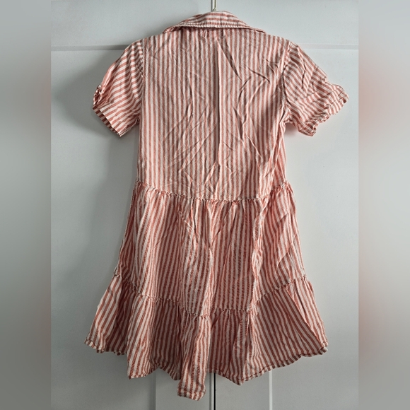 Japana Striped Salmon and White Dress - Picture 8 of 11